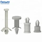 PCB Lock-In Mini Push Spacer, Teardrop, Flat-Top Snap-in Support with Nylon 66, PS,PSM,PSD,PST,PSE
