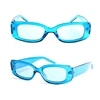 Fashion Blue Adults Square Frame Sunglasses Women Retro Sunglasses fashion accessories