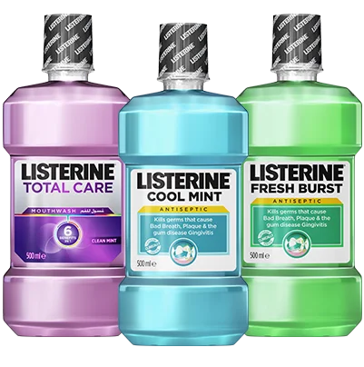 Listerine enjuague bucal-diferentes variantes disponibles-250 ml y 500 ml