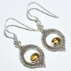 Rich Design Oval Shape Yellow Citrine 925 Sterling Silver Earring, Indian Jewelry Manufacturer, Fashion Silver Jewelry