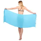 Sarong plain beach cover up bikini swimwear rayon sarong for women