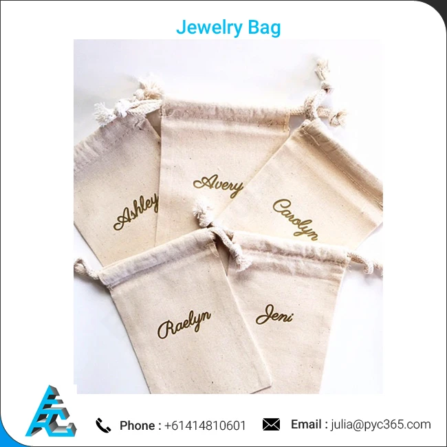 high quality cotton jewelry bag/jewelry pouch bag