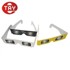 Custom Cardboard Paper 3D Rainbow Glasses For Kids