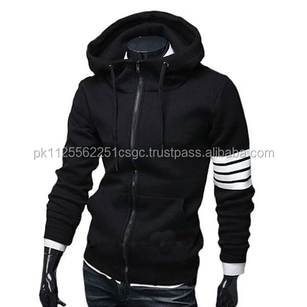 new arrival 100% cotton fleece zip up hoodie