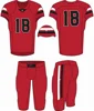 Solid color american football uniform with 3/4 size pant