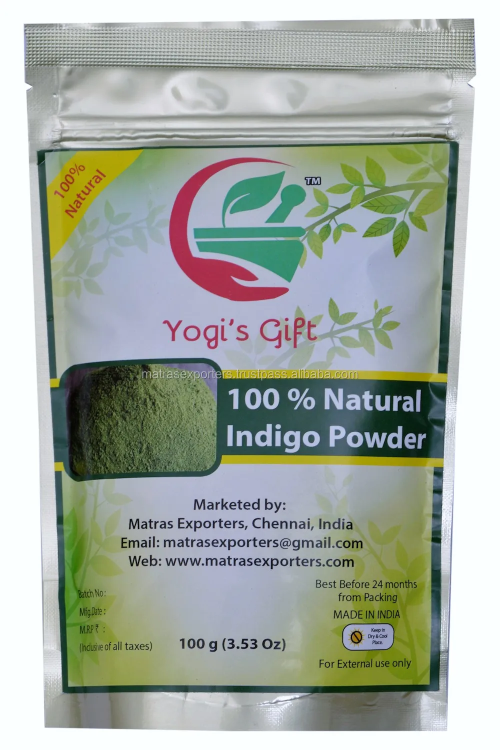 100% natural indigo powder for hair colour - whatsapp :  91