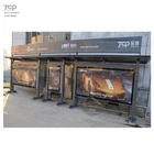 Customized Outdoor Advertising Double Side Scrolling Light Box Bus Station