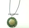 Latest Green Jade Orgone flower of life Pendants | Wholesale Orgone Pendants from India | Buy online from Stonetherapy Exports