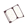 Genuine leather durable best menu cover for a4 size menu card