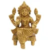 Indian art villa brass goddess laxmi ji on chair