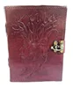 Wholesale High Quality Leather Diary Antique Genuine Handmade Tree Face with Strong Lock Leather Journal