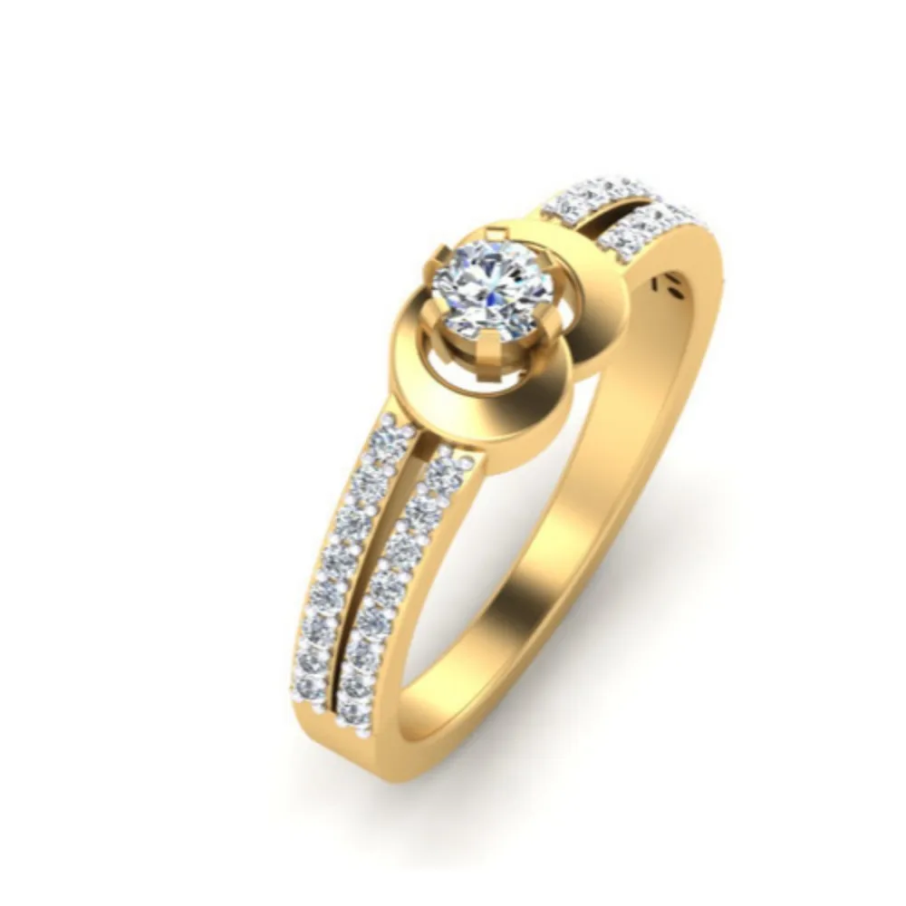 Güzel Altın Pırlanta Nişan Yüzüğü