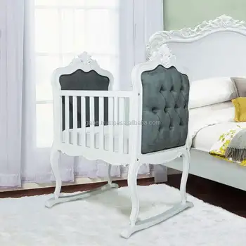 distressed baby crib