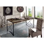 Industrial Table Dining Room 150x90cm Metal And Old Wood