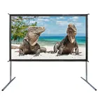 Hd cinema home movie easy assemble quick fast folding portable projection screen with frame