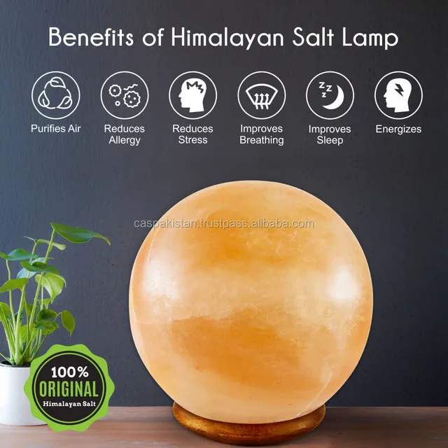 white salt lamp