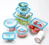Hulock BPA free plastic container with pump in 2 shapes - 7pcs as a set