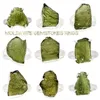Moldavite Rough Rings in sterling silver 925 Wholesale