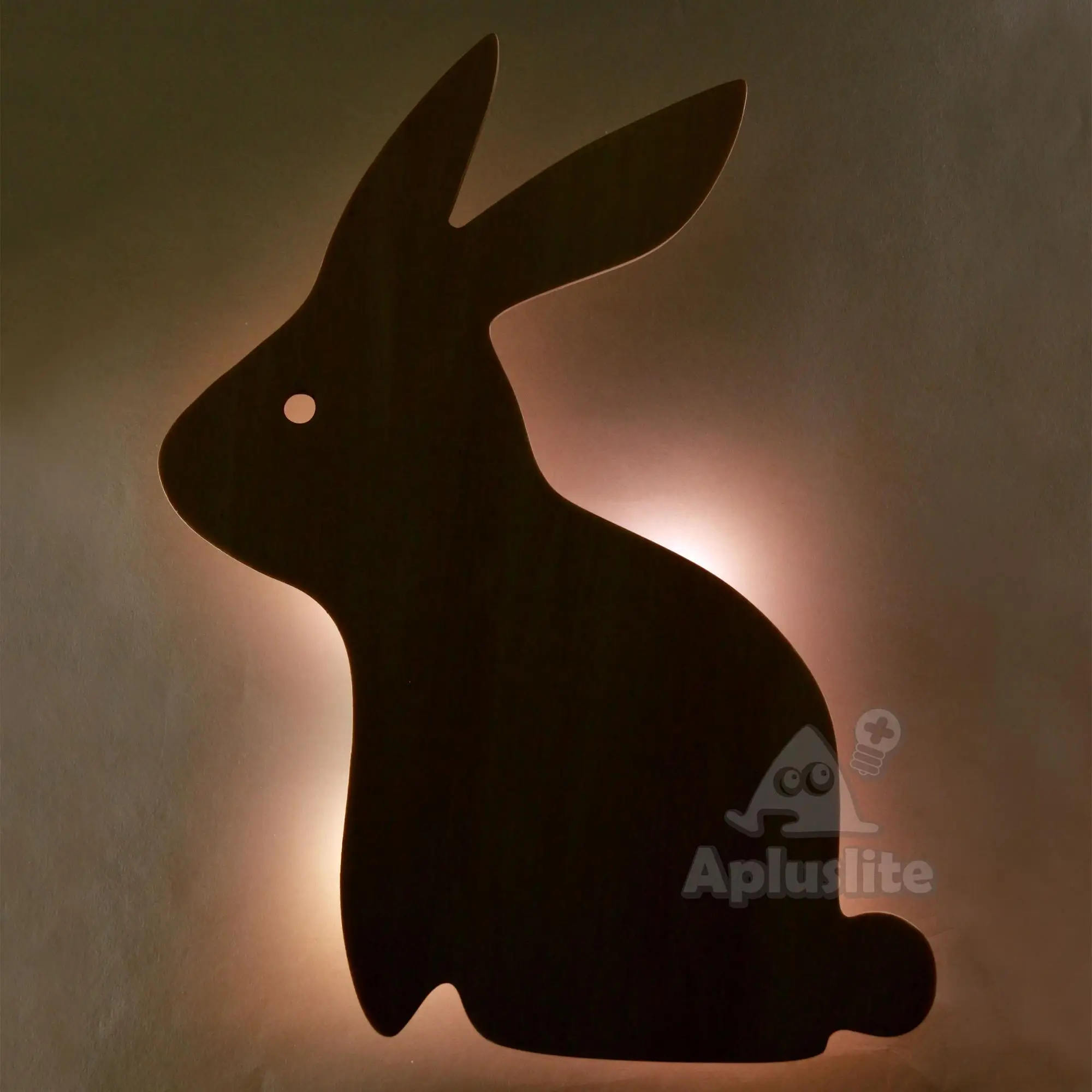安泰科技有限公司 产品名称 婴儿房 led 侧影木制兔子影子夜灯