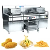 XYXZ-2(E) Commercial kitchen machine deep fryer/kfc equipment two tanks two baskets stainless steel gas deep fryer