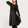 Black Comfort Fit Cold Shoulder Top Fashion women blouse direct manufacturer