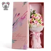 Pretty Pink Colorful Wedding Bridal Flower Bouquet Boxes For Lover LOW MOQ Cheap New Valentine Gift Love Sweet Soap Rose Bouquet