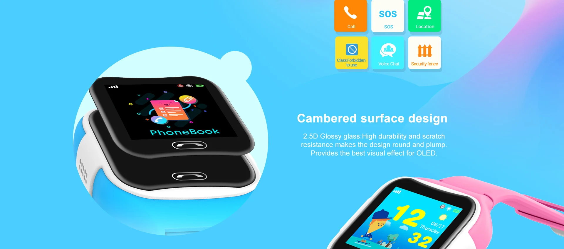 Best tracker watch for kids in 2018 with voice chat GPS location and security fence - ANKUX.COM