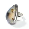 Montana Agate 925 Sterling Silver Gemstone Ring Jewelry