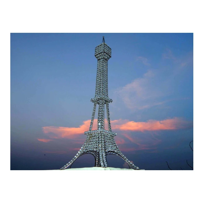 High Quality Wedding Decoration Centerpiece Crystal Eiffel Tower