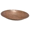 Copper Antique Extra Large Aluminum Metal Serving Bowls