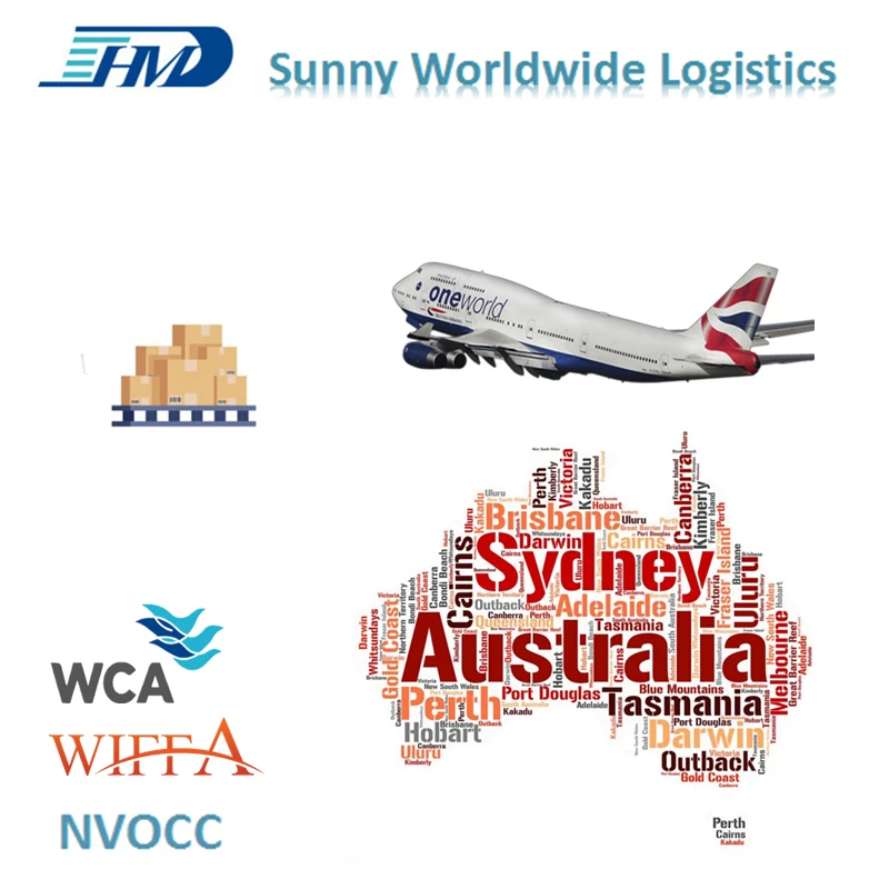 الهواء شحن البضائع من هونغ كونغ إلى سيدني أستراليا المطار