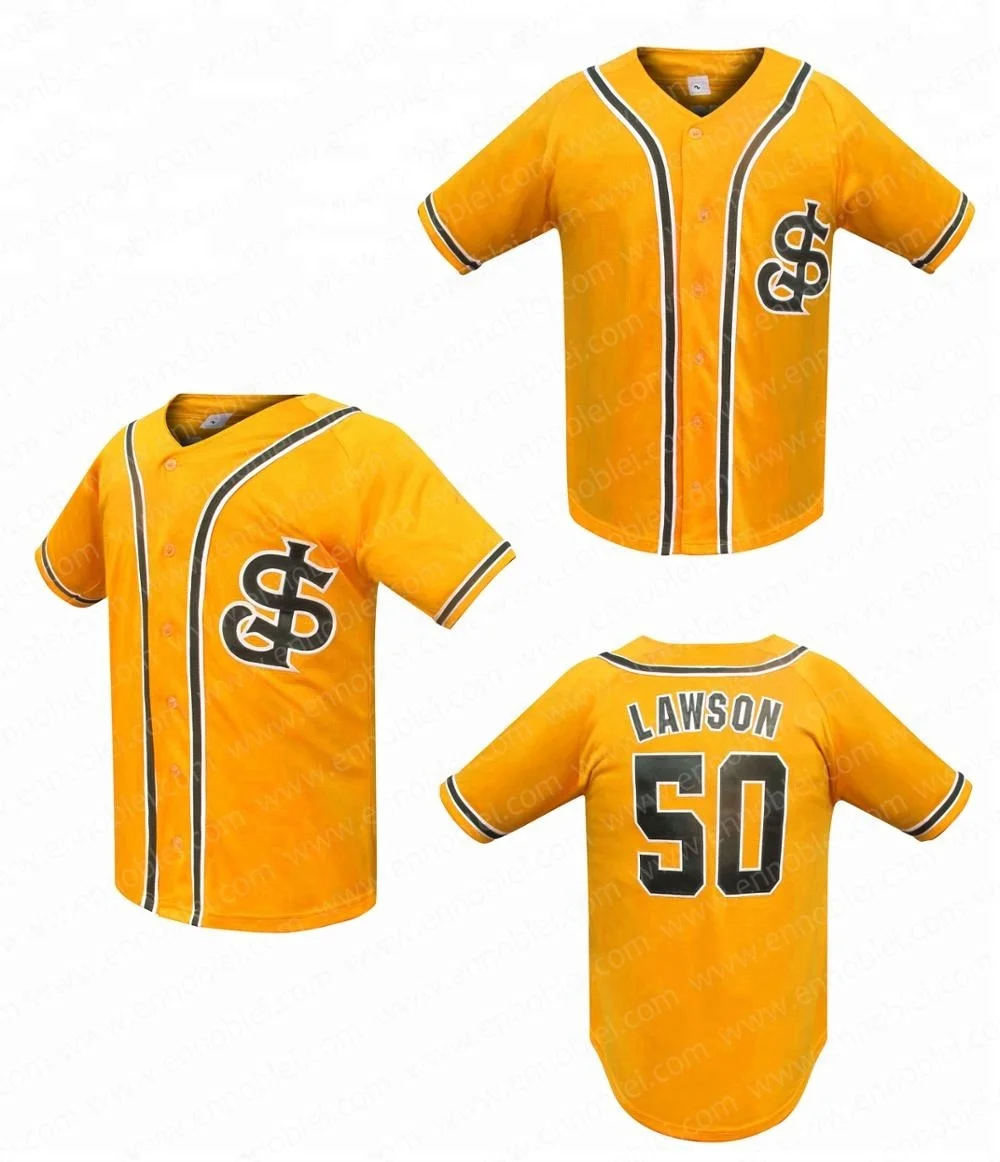 yellow camo baseball jersey