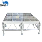 aluminum tempered glass stage acrylic stage wedding stage
