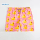 MGOO colorful duck printing swim strunks mens patterned swim shorts mens fashion swim trunks