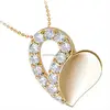9K Gold Pendant with Heart Shape