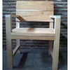Wood Block Teak Outdoor Dining Chair Furniture Garden Chair
