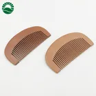 Custom Logo Acceptable High Quality Peach Wooden Hair Comb