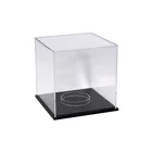 Square acrylic memorable helmet hat shower box