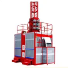 SC200 Double Cages Construction Building Hoist For Passenger and Material