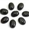 Awesome Natural black onyx gemstone 9x11mm oval cab for handmade jewelry