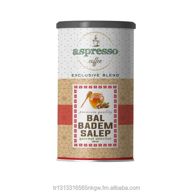 honey almond flavored salep powder