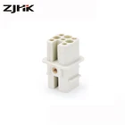 Haoke A Set HD-007 Raplace Harting 7 Pin Famale Connector, 10A 250V Crimp Terminal Heavy Duty Connector