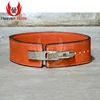 Orange Color Leather Weight Lifting Matel Lever Belt Bodybuilding