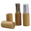 Natural Eco-friendly Bamboo Cover Plastic Cosmetic Lip Balm Tube Case Container
