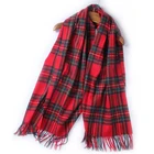 2019 Fashionable Patterns 100% Wool Scarf Solid Scarves For Ladies