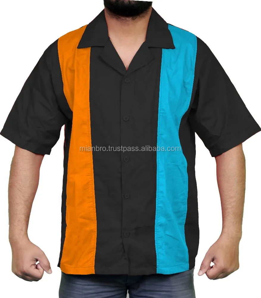 stylish bowling shirts for men 100% cotton, oem darter shirts