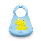 Wholesale Cute Anti-slip Food Safe BPA Free Waterproof Manufacturer Silicone Baby Bib