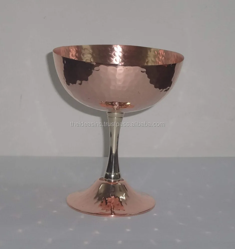 copper margarita wine glass