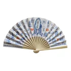Bamboo Paper Hand Fan Bamboo Hand Fan Bamboo 8 Inch Carved Bamboo Paper Hand Fan With Single Side Printing