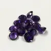 8mm Natural African Amethyst Faceted Round Cut Purple Color Loose Gemstones